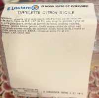 Tartelette au citron de Sicile