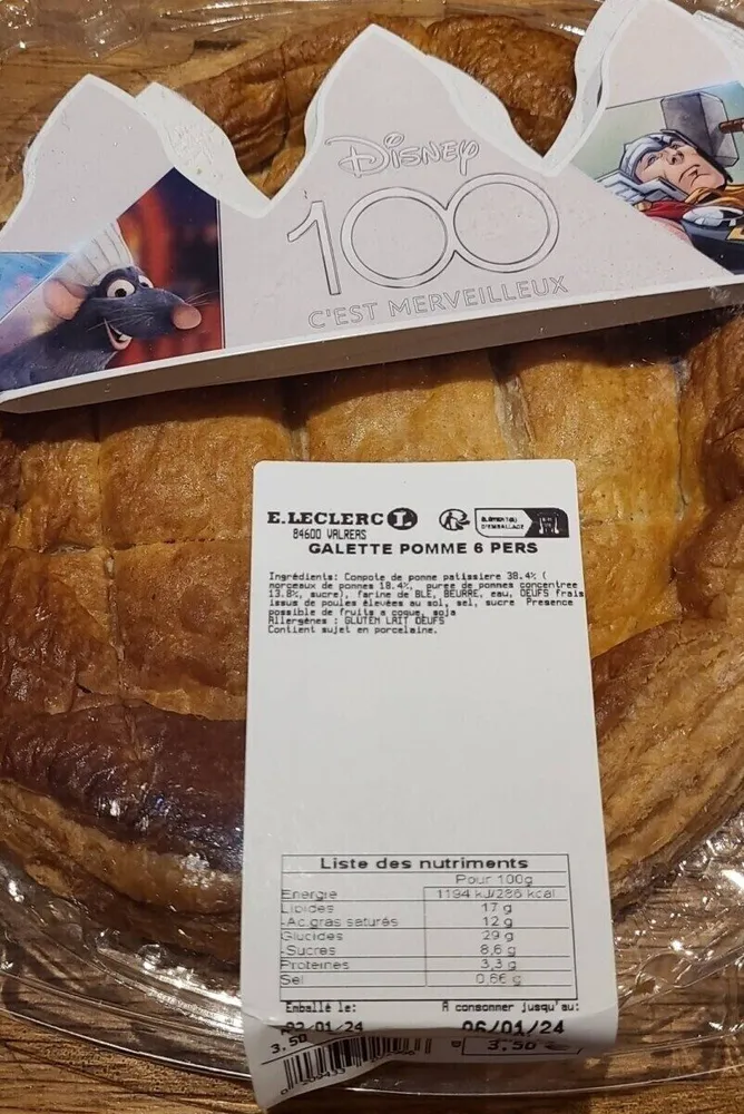 Galette pomme 6 personnes