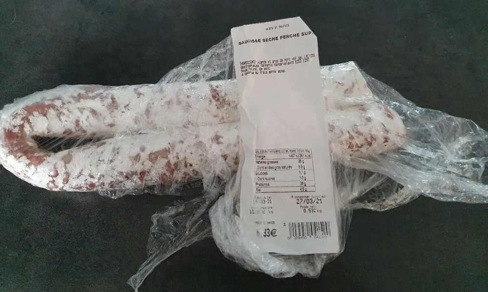 Saucisse sèche perche sup.