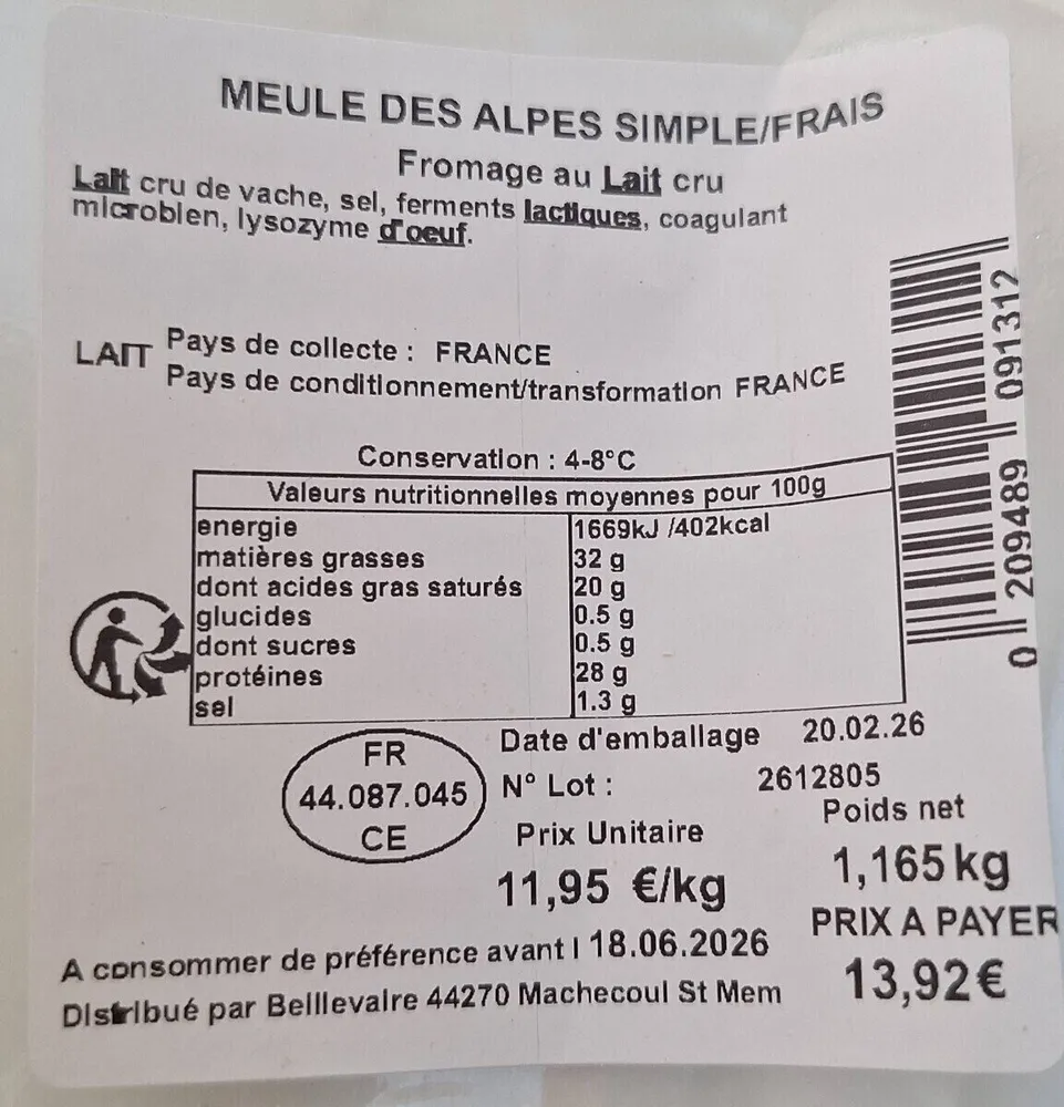 Meule des alpes