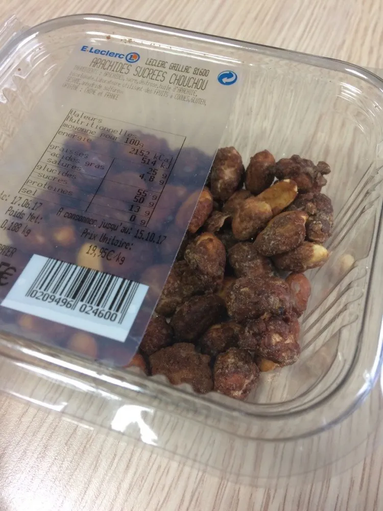 Arachides sucrees chouchou