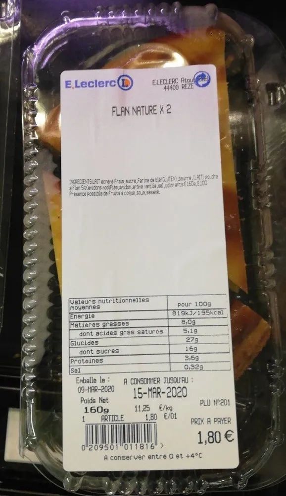 Flan nature