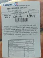 4 suisses pepite chocolat