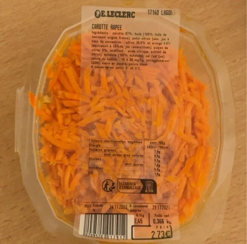 Carotte rapee
