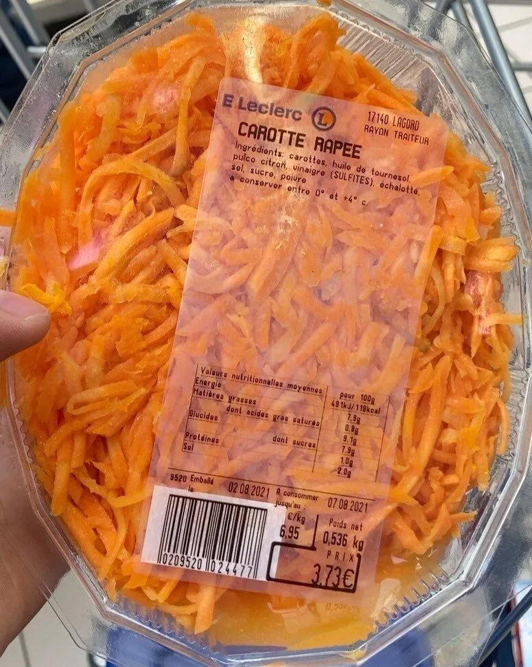 carottes rapees
