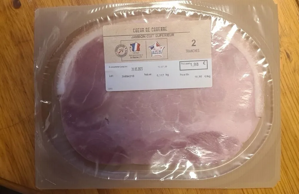 Jambon cuit supérieur