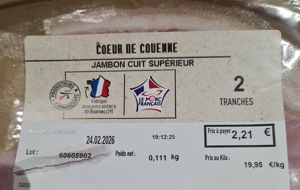 Jambon blanc