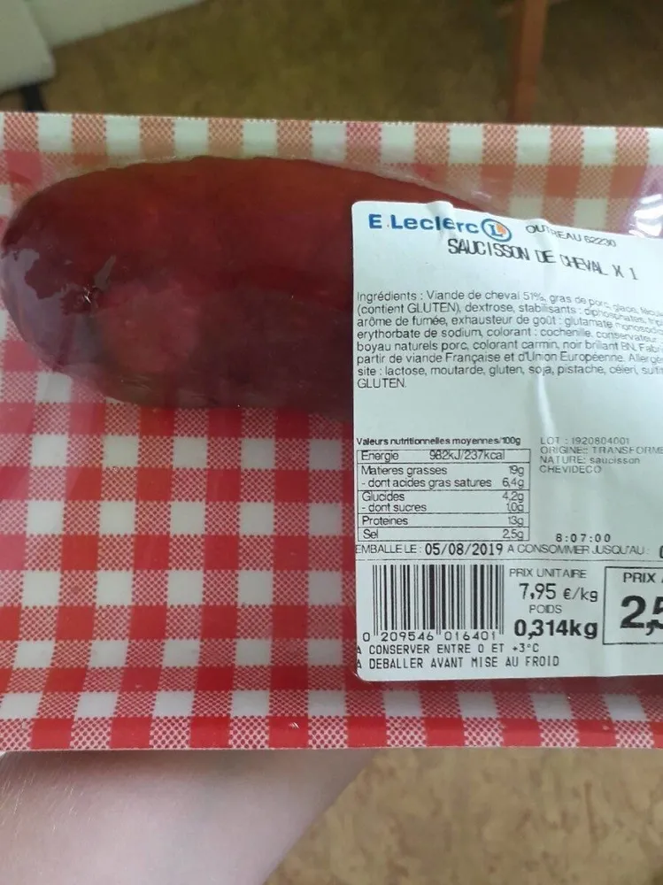 Saucisson de cheval