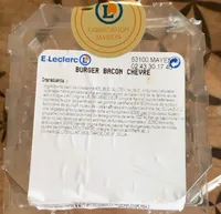 burger bacon chèvre