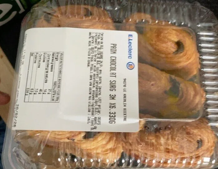 Pain au chocolat leclerc