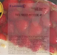 Tarte fraises pâtissière