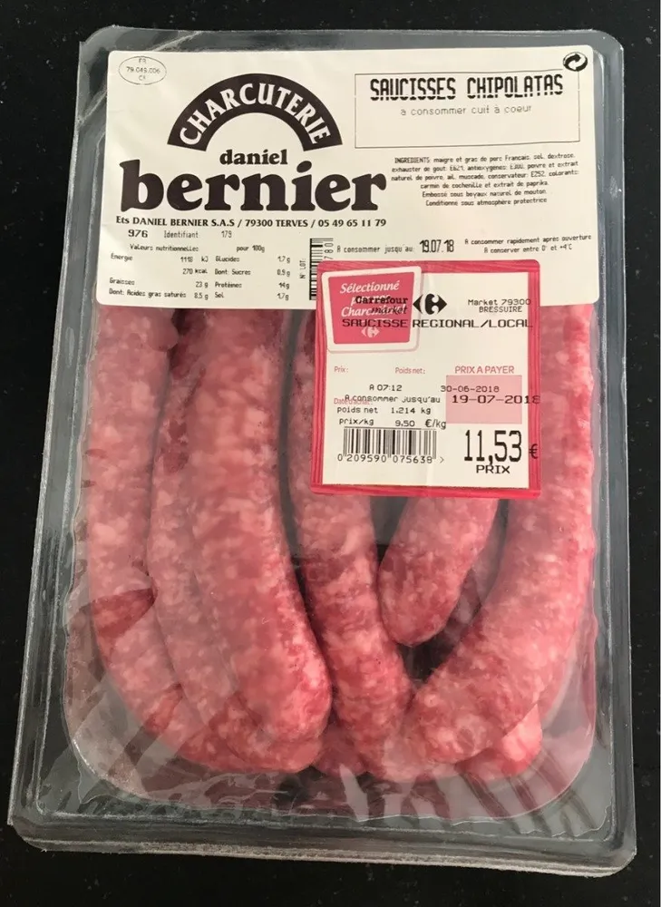 saucisses chipolatas