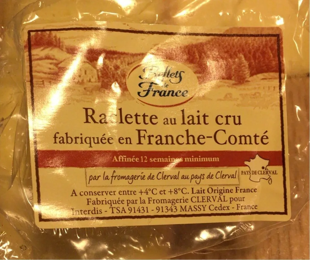 Raclette au lait cru