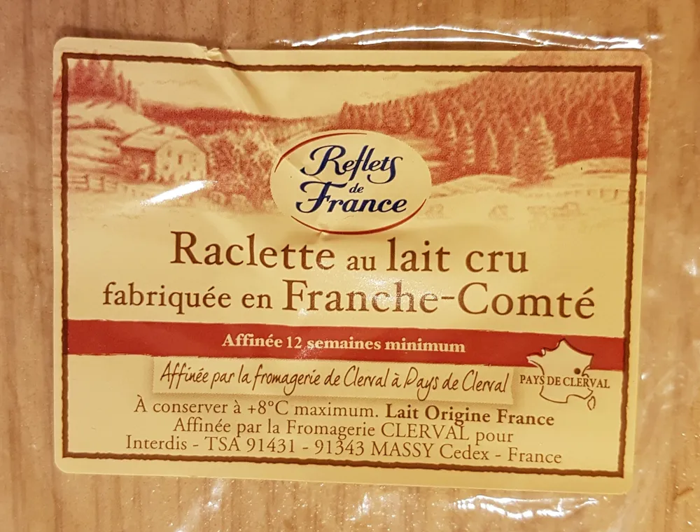 Raclette au lait cru