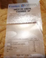Galette crème d'amande