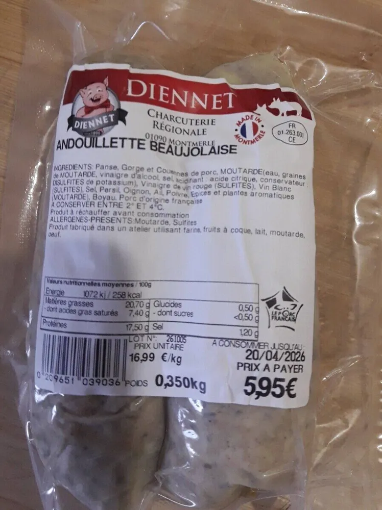 Andouillette beaujolaise