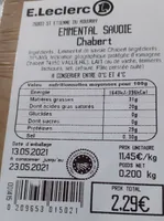 Emmental  Savoie  Chabert