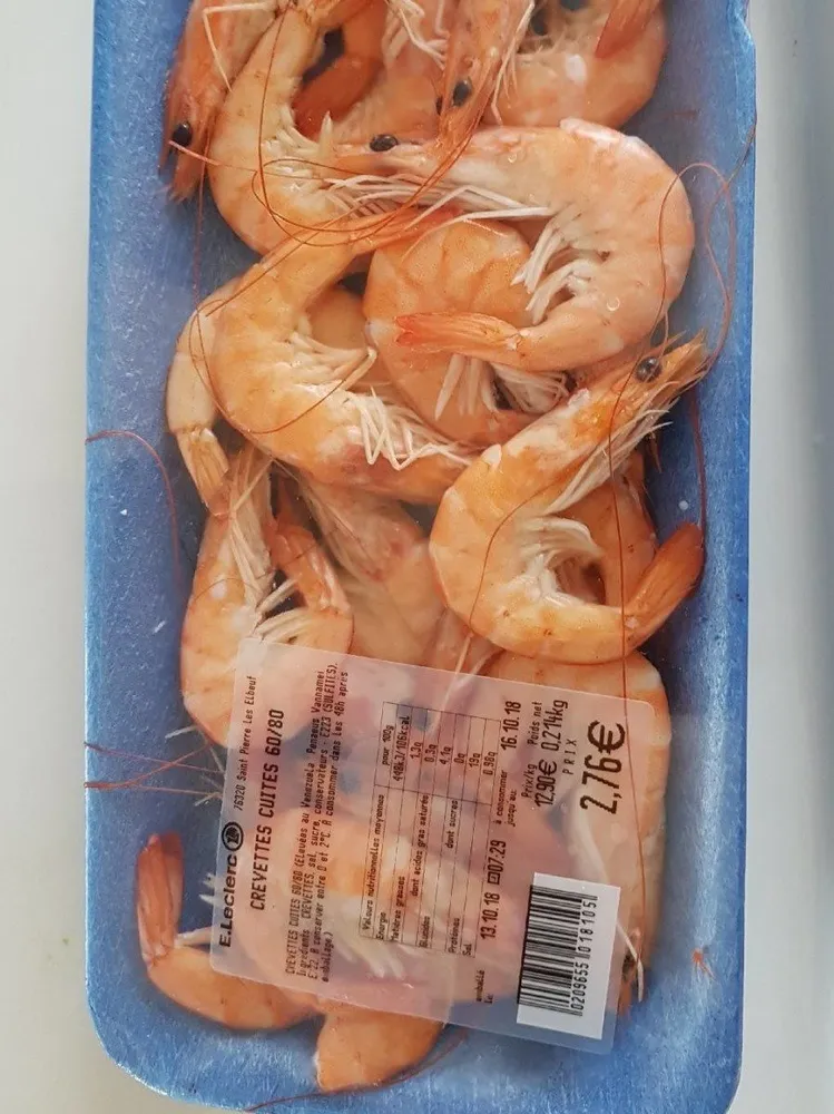 Crevettes cuites