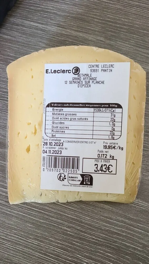 Betjmale grand affinage
