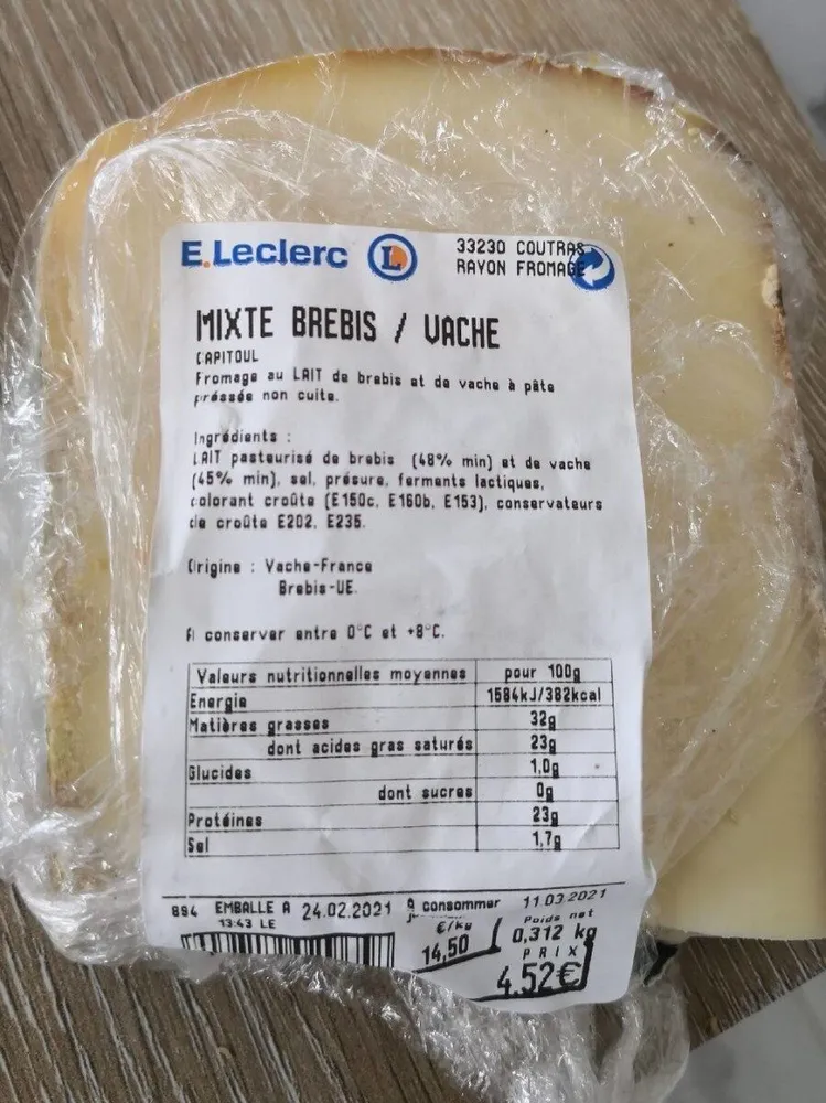 Mixte brebis / vache