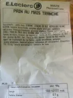 Pain au maïs tranché Leclerc