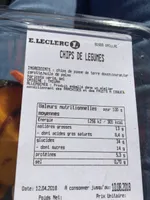Chips de legumes