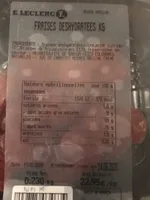 Fraise deshydratees