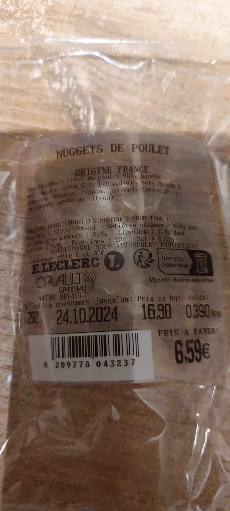 Nuggets de poulet