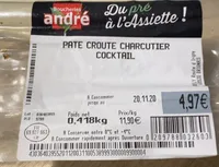Pate croute charcutier cocktail