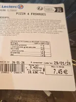 Pizza 4 fromages