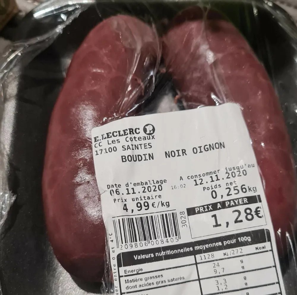 Boudin noir oignon