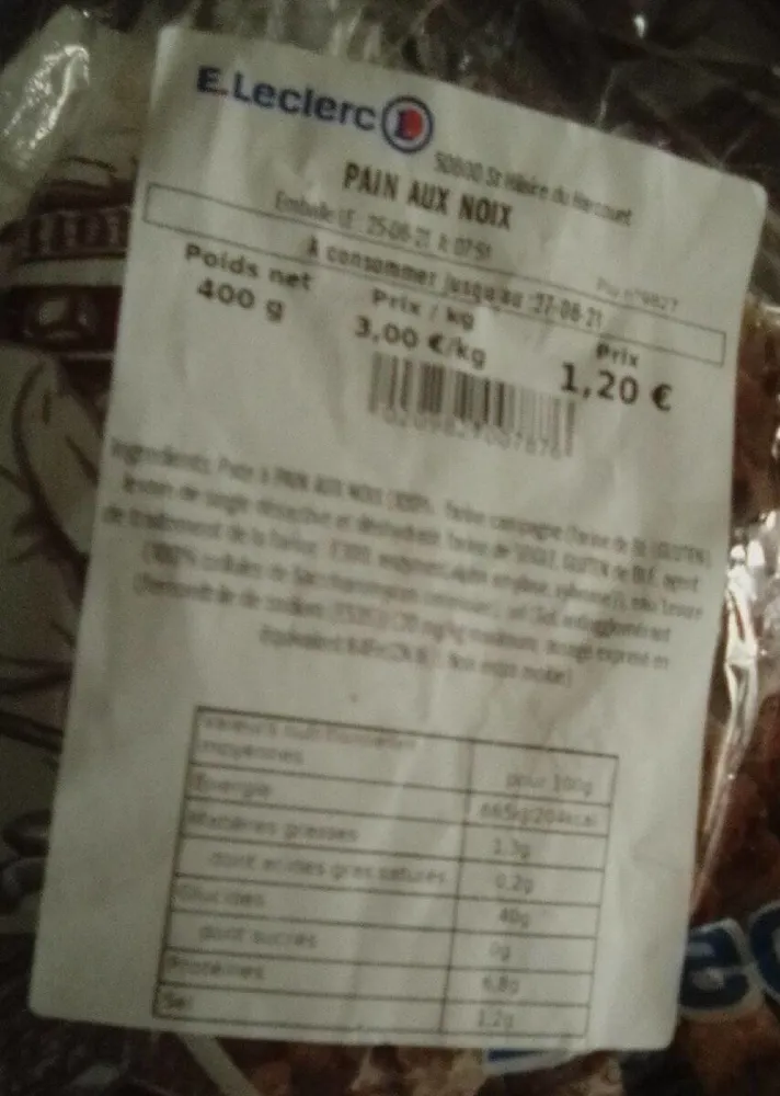 Pain aux noix
