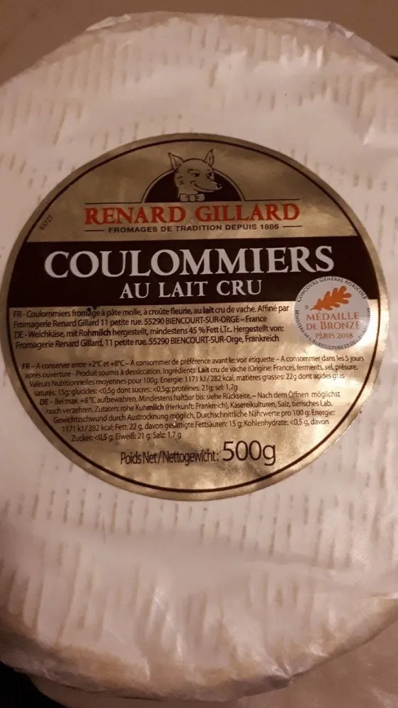 Coulommiers au lait cru