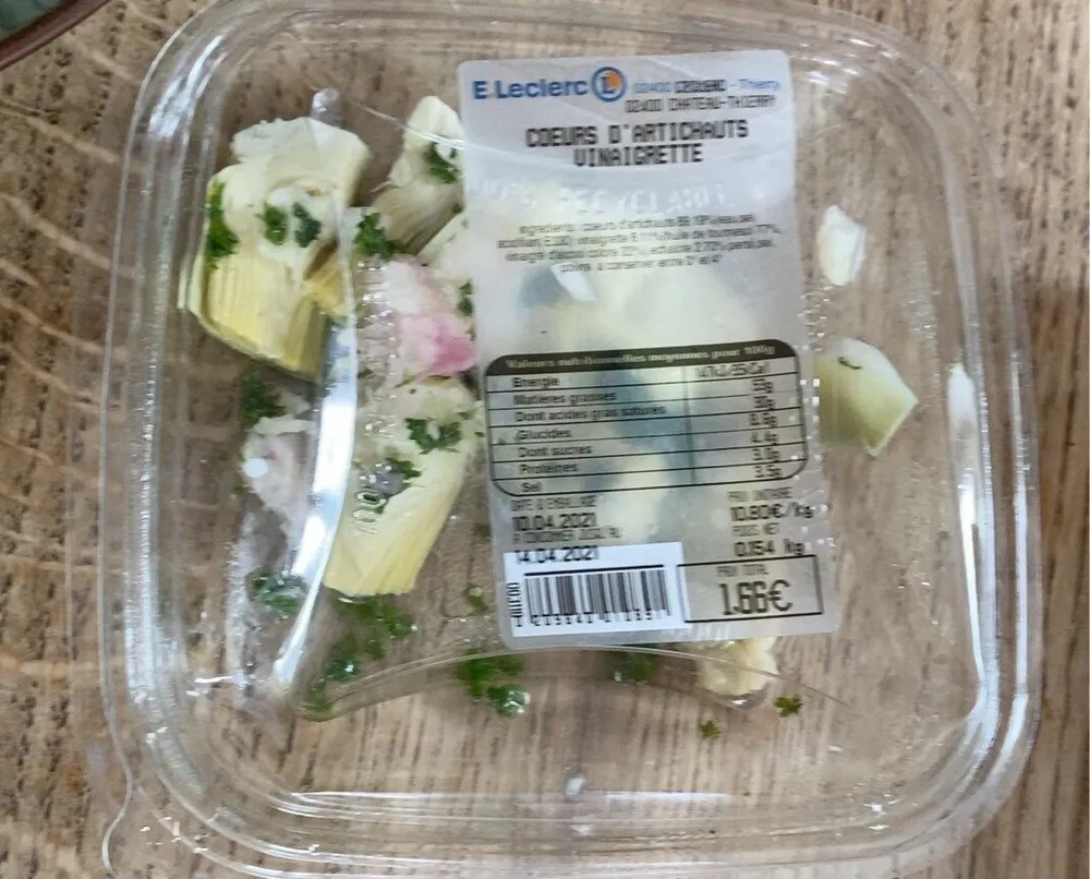 Coeurs d’artichaud vinaigrette
