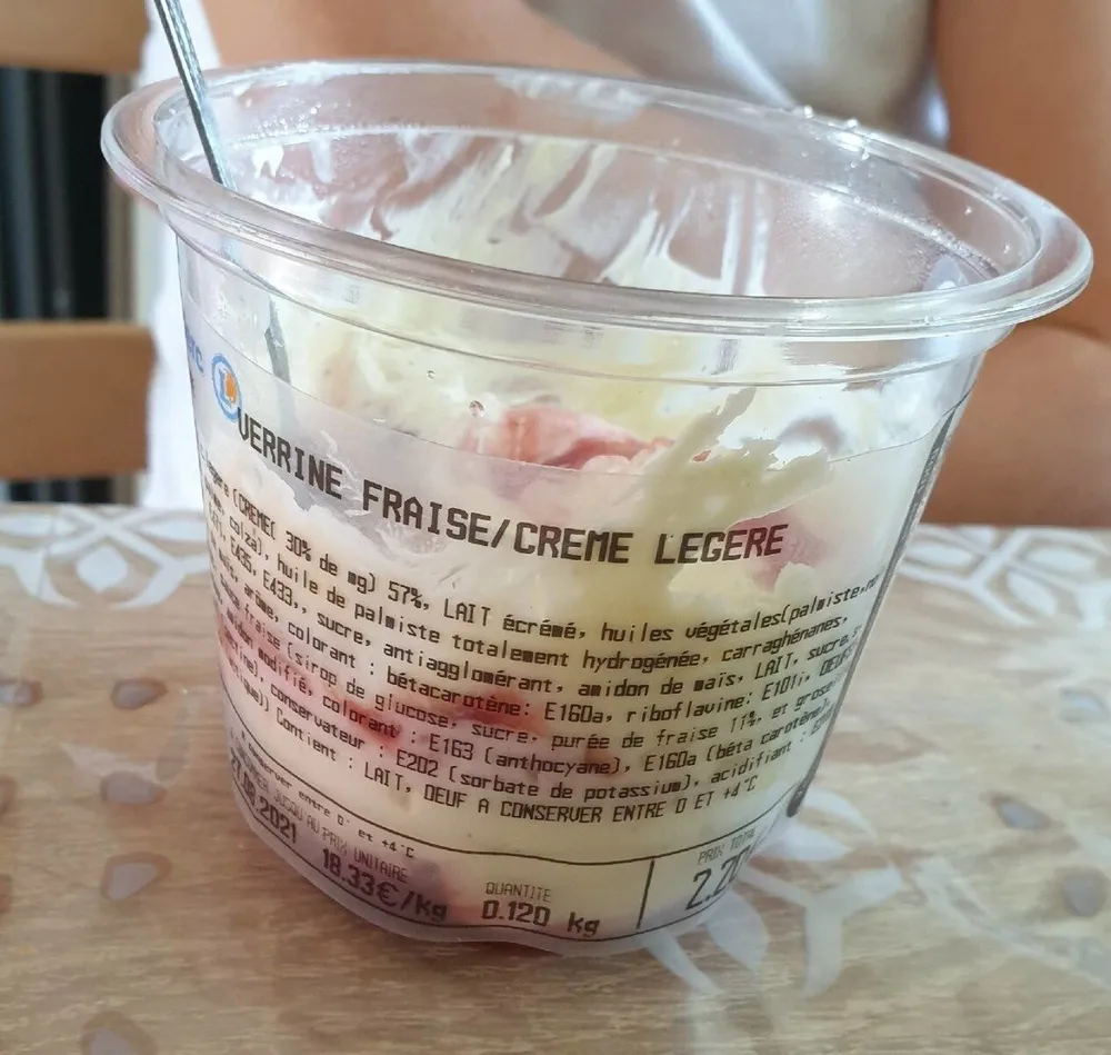 Verrine fraise
