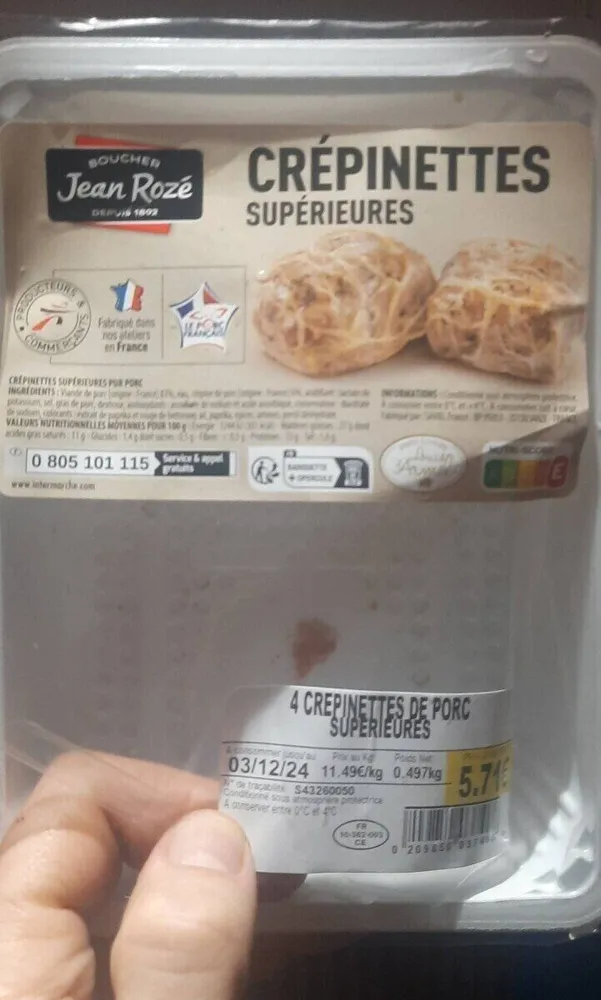 Crépinettes supérieures