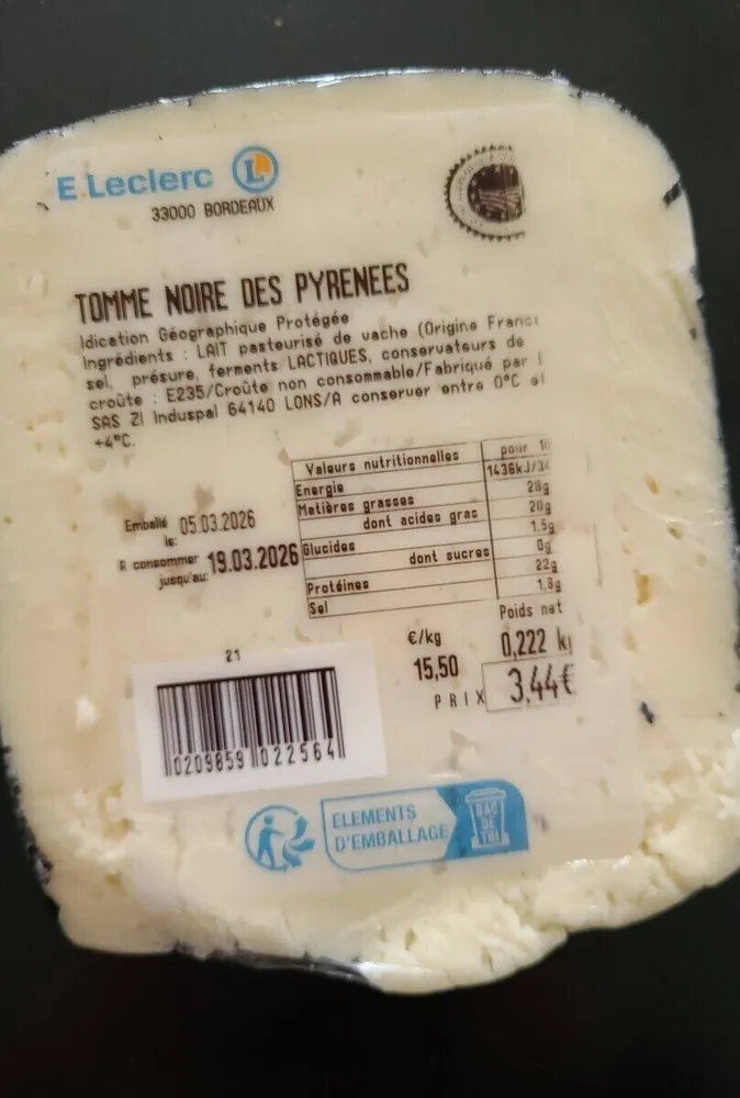 Tomme noire des Pyrénées