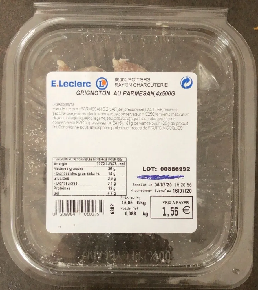 Grignoton au parmesan