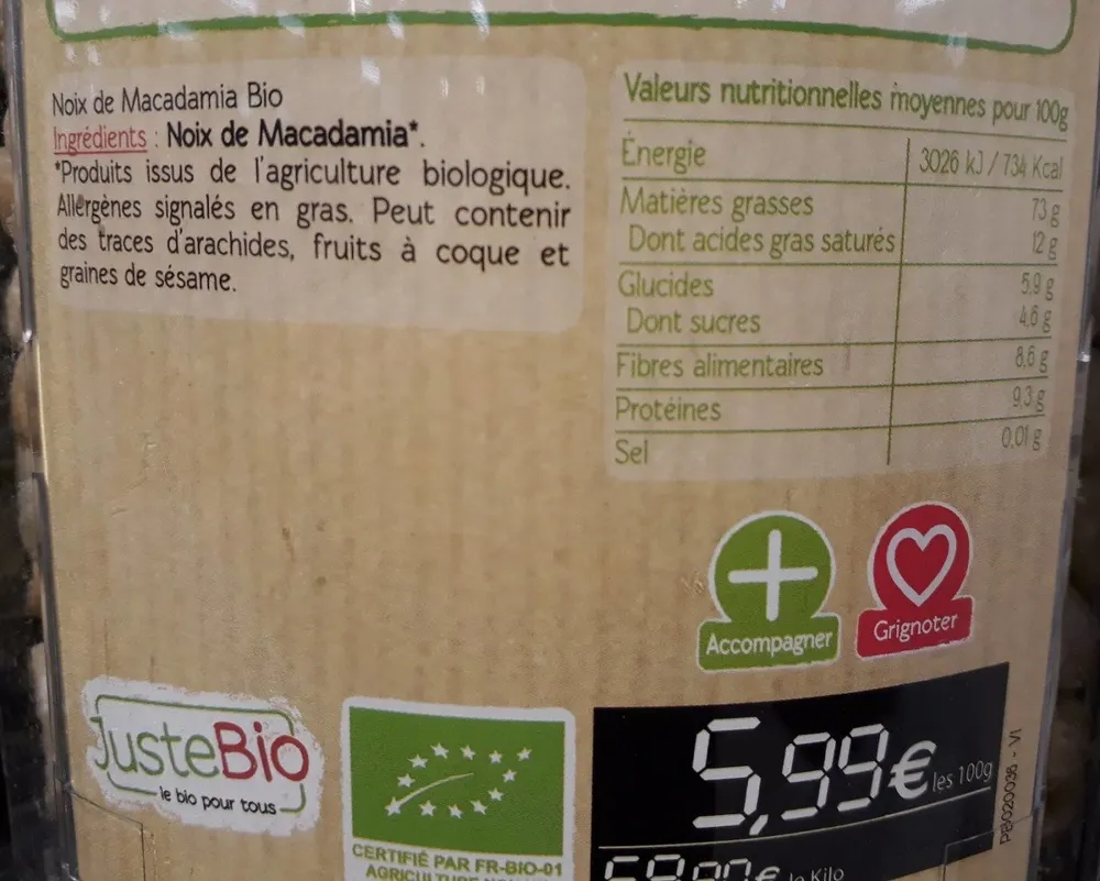 noix de macadamia