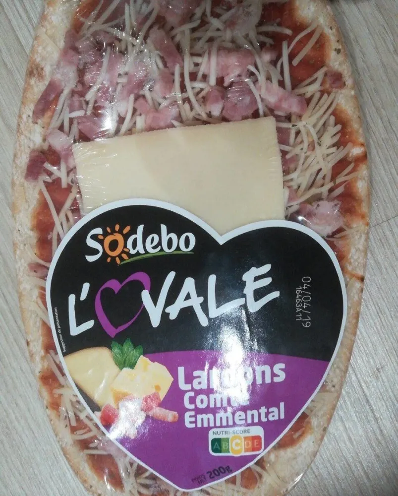 Pizza lardon compté emmental