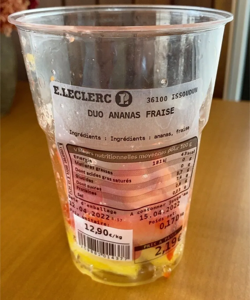 Duos Ananas Fraise