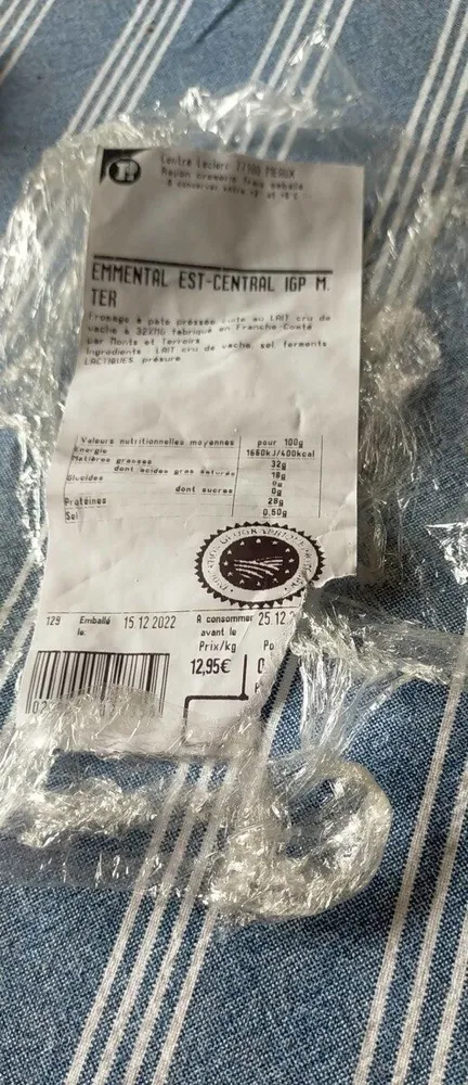 Emmental est- central IGP M. Ter