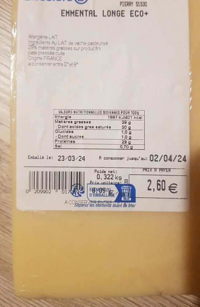 Emmental longe