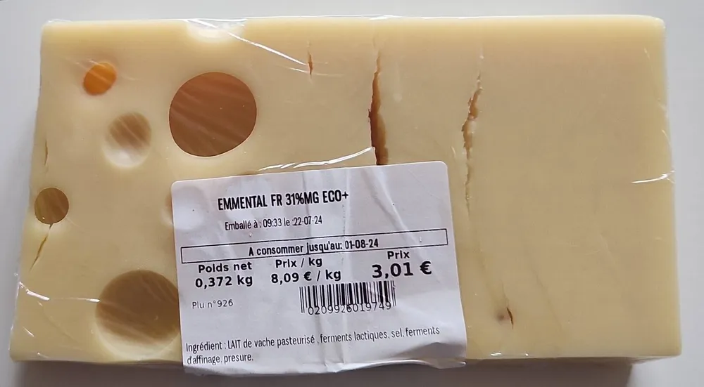Emmental FR 31% MG