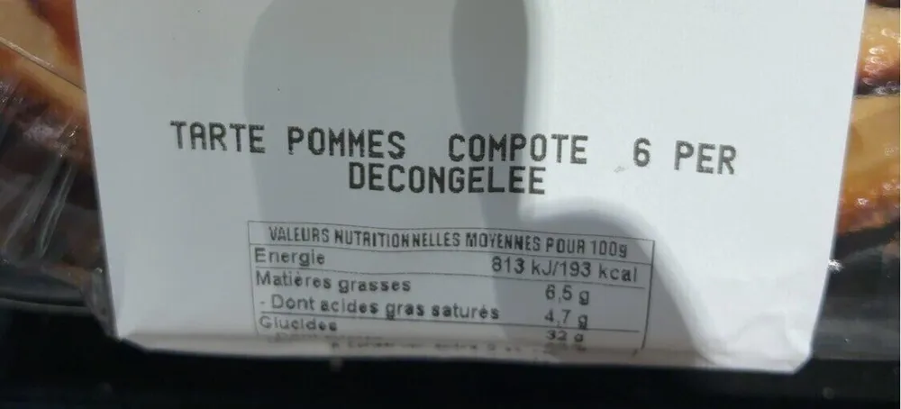 Tarte pommes