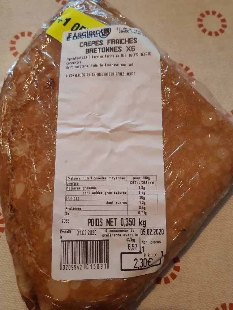 Crêpes fraîches