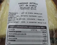 Fandango Antonin Lait de Brebis