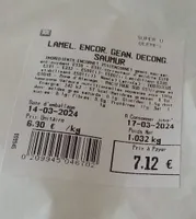 Lamelles encornets decongelees