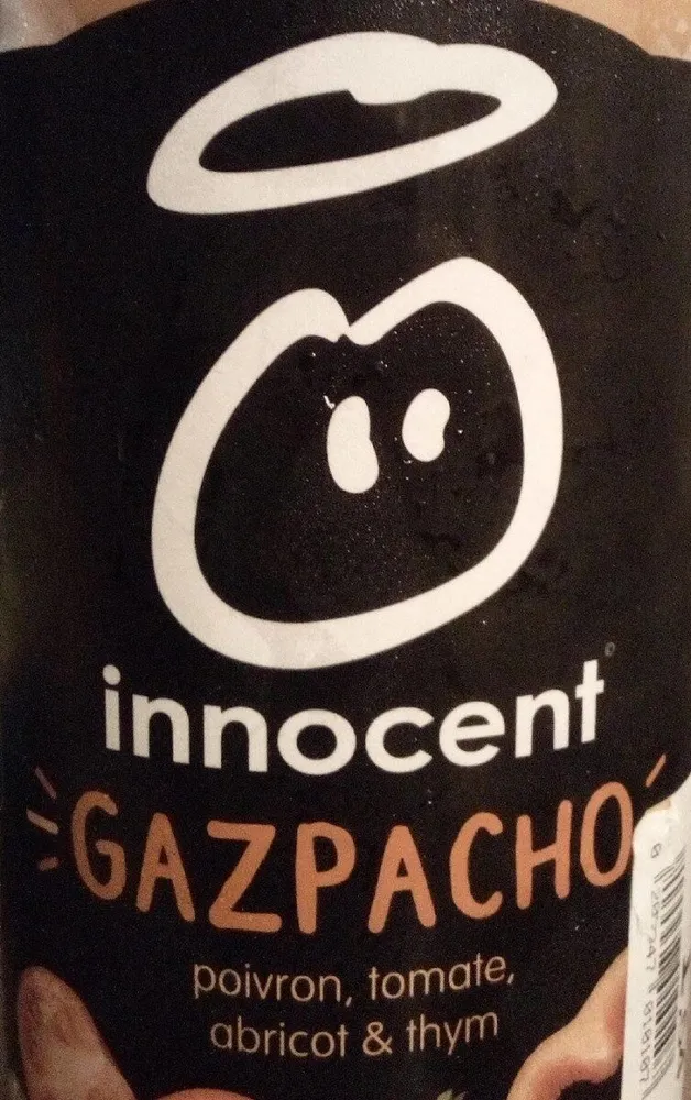 Gaspacho poivron tomate abricot et thym