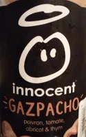 Gaspacho poivron tomate abricot et thym